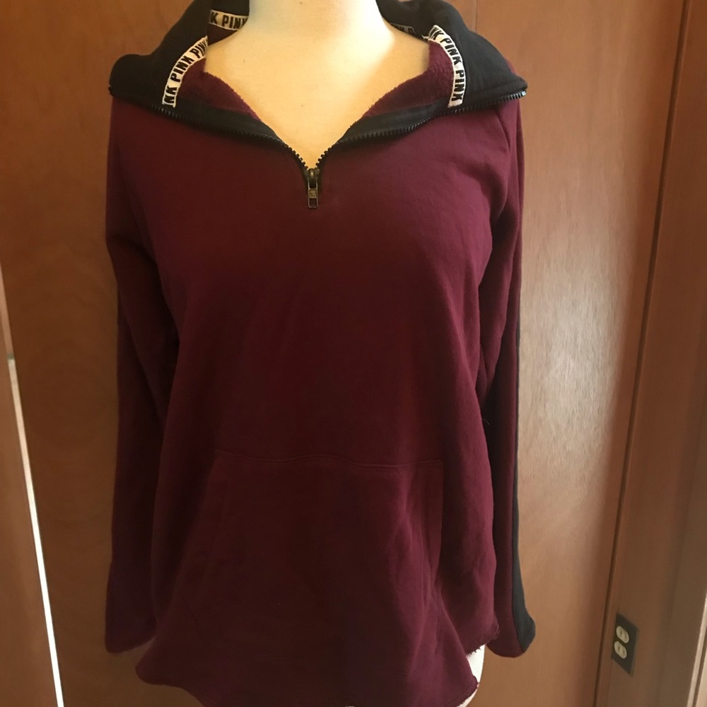 VS / Pink Quarter Zip Pullover